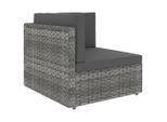 Vidaxl Divano Modulare Ad Angolo In Rattan Grigio