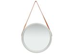 Vidaxl Specchio Da Parete Con Cintura 50 Cm Argento