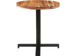 Syfax™ Tavolo Da Bistrot Rotondo Ø70X75 Cm Legno Massello Di Acacia