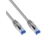 Inline - Cavo Patch - Da RJ-45 (M) A RJ-45 (M) - 2,0 M - Sftp, Pimf - Cat 6A - Senza Alogeni, Senza Ganci, A Trefoli - Grigio (