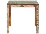 Vidaxl Tavolo Da Pranzo 82X80X76 Cm In Legno Massiccio Antico