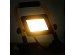 Vidaxl Proiettore Led Con Maniglia 30 W Bianco Caldo