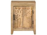 Vidaxl Comodino 40X30X50 Cm In Legno Massiccio Di Mango