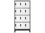 Vidaxl Armadio Spogliatoio Antracite E Bianco 90X45X180 Cm In Acciaio