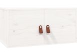 Vidaxl Armadio A Muro Bianco 60X30X30 Cm In Legno Di Pino Massiccio