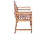 Panchina Da Giardino 127X58,5X92,5 Cm In Legno Massiccio Di Teak