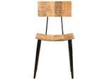 Vidaxl Sedie Da Pranzo 2 Pezzi 44X40X80 Cm In Legno Massiccio Di Mango