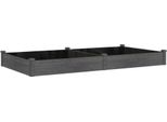 Vidaxl Letto Rialzato Con Inserto Grigio 240X120X25 Cm In Legno Massiccio Di Abete