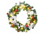 Vidaxl Ghirlanda Di Natale Con Luci Led Verde 60 Cm Pvc