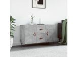 Vidaxl Credenza Grigio Cemento 100X36X60 Cm Materiale A Base Di Legno