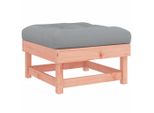 Vidaxl Sgabello Da Giardino Con Cuscino In Legno Massiccio Di Abete Douglas