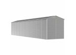 Vidaxl Casetta Da Giardino Grigio Chiaro 191X895X198 Cm Acciaio Zincato