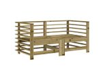 Divani Da Giardino Angolari 2 Pz. Legno Di Pino Impregnato