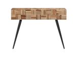 Tavolo Consolle 110X34X80 Cm Legno Massiccio Riciclato Teak