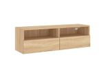 Parete Tv Rovere Sonoma 100X30X30 Cm Materiale A Base Di Legno