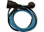 Dual Color Extension Cable - Chacon - Black / Turquoise - H05VV-F 3G1.5 - 10 M