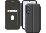Avizar, Custodia Per Samsung A35 Carbon Design, Supporto Video E Blocco Rfid, Nero