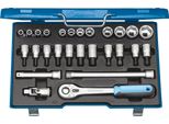 Gedore 19 IMU-10 Set Di Chiavi A Bussola 1/2", 27 Pezzi, Esagonale, 10-30 Mm, 6139750"