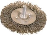 Spazzola Rotonda D.100 Mm Filo Grosso D.0,3 Mm Albero D.6 Mm