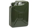 Valpro Tanica Di Carburante Capacità 20 L Verde Oliva Ral 6003 Lamiera D'acciaio L345Xl165Xh470Mm