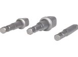 Ks Tools 1/4" Vierkant-Adapter-Satz, 3-Tlg. (514.1105)"