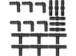 18Pcs/Set Connettore Del Tubo Flessibile Sistema Di Irrigazione A Goccia Giardino 1/2 Tubo Flessibile Irrigazione A Goccia Accessori