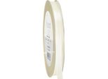 50M × 8Mm Visco Nastro Decorativo Nastro Taffetà Nastro Arco Nastro Regalo Nastro Tessuto Nastro Taffetà Arco, Colore: Crema