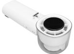 Ventilatore Portatile Silenzioso A Batteria Ricaricabile 3600Mah A 128 Velocità Mini Ventilatore Da Viaggio Personale Per Campeggio Spiaggia All'aperto Indoor 2.36X2.19X6.38In Bianco