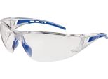 Occhiali Di Sicurezza Falcon 2 En 166 Aste Blu, Lente Pc Trasparente