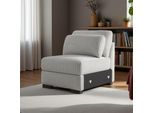 Poltrona Singola In Velluto A Coste Grigio Con Imbottitura In Schiuma Ad Alta Densità, Comoda Ed Elegante, Ideale Per Il Soggiorno, La Camera Da Letto O L'ufficio