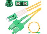 Cavo Patchcord Extralink SC/APC-LC/APC Cavo Di Rete Monomodale, Duplex, 9/125Um, 2 M