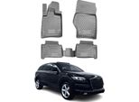 2006-2015 Audi Q7 4LB Tappetini Tpe Grigio 4 Pezzi