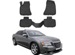 2011-2014 Lancia Thema Tappetini Tpe Nero 4 Pz