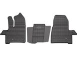 2019-2025 Ford Transit Van Tappetini In Gomma Nera 3 Pz