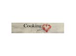 Vidaxl Tappeto Da Cucina Lavabile Paprika 60X300 Cm Velluto