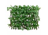 Vidaxl Traliccio Con Edera Artificiale Estensibile Verde 180X30 Cm