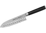 Samura MO-V Coltello Santoku, 138 Mm, Acciaio Inossidabile Giapponese Ad Alte Prestazioni, Lama Affilata, Impugnatura Ergonomica