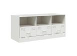 Mobile Tv Bianco 99X39X44 Cm In Acciaio