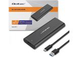 Qoltec 50312 Storage Drive Enclosure Ssd Enclosure Black M.2