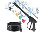 Pistola Della Rondella Di Pressione, Pistola Di Lavaggio Potente, Pistola Della Rondella Di Pressione 40Inch, Pistola Della Rondella Di Pressione M22, Punte Dell'ugello Di Colore 5Pcs, Rondella Di Potere Per L'automobile, Pistola Della Rondella Di Pressione Con Il Tubo Flessibile