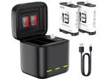 Caricabatterie A Tre Canali Per Gopro Hero 13 Black Telesin (S0-Bcg-10-Tgp)