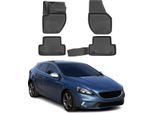 2016-2021 Volvo V40 Tappetini Tpe Nero 4 Pz