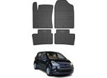 2013-2019 Hyundai I10 Tappetini In Gomma Nera 4 Pz