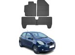 2005-2011 Toyota Yaris Tappetini In Gomma Nera 4 Pz