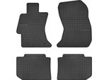 2015-2025 Subaru Levrog Tappetini In Gomma Nera 4 Pezzi