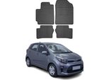 2017-2021 Kia Picanto Tappetini In Gomma Nera 4 Pz