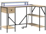 Vidaxl Desk Sonoma Oak 120 X 79 X 86,5 Cm Materiale A Base Di Legno