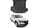 Omac Rivestimento Del Bagagliaio In Gomma Per Skoda Kodiaq 2016-2025 Rivestimento Del Bagagliaio In Tpe Nero