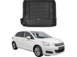 Omac Rivestimento Del Bagagliaio In Gomma Per Citroen C4 2010-2017 Rivestimento Del Bagagliaio In Tpe Nero