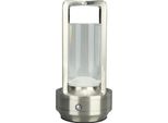 Lampada Da Tavolo Cordless 3 Colori Stepless Dimming Led Lampada Da Tavolo Ricaricabile Touch Lamp Lampada Da Comodino Argento